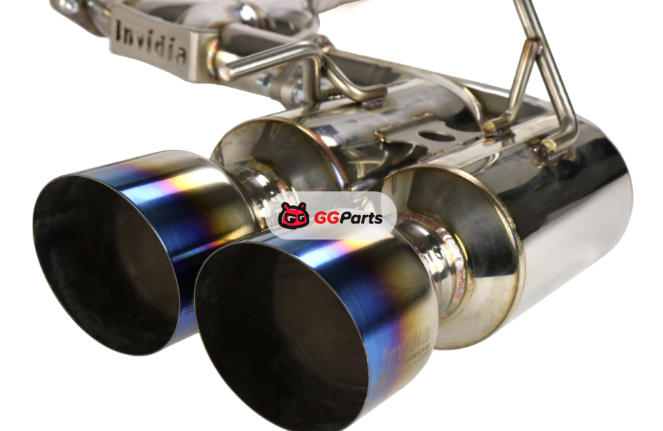 Invidia HS08ST5GM4ST INVIDIA R400 Gemini Cat-Back Выхлопная система (титановые насадки) Subaru STI GR 2008-2014 Hatchback/WRX GH 2011-2014 Hatchback