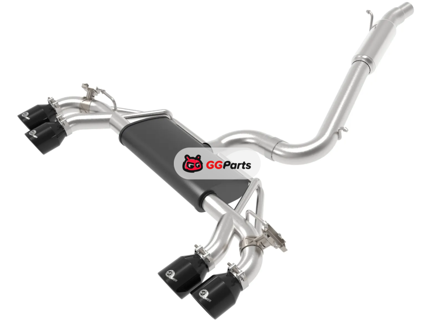 aFe 49-36430-B AFE MACH Force-Xp Cat-Back Выхлопная система (черные насадки) Volkswagen Golf 7 R 2015-2019 L4-2.0L (t)