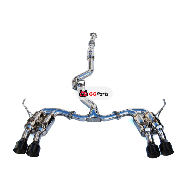 Invidia HS22WRXGM4SB INVIDIA R400 Gemini Cat-Back Выхлопная система (черные насадки) Subaru WRX VB 2022-2024