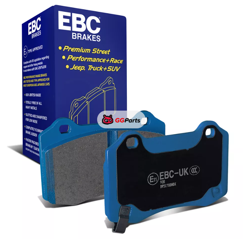 EBC DP51788NDX EBC Bluestuff Комплект задних тормозных колодок (диск 350x28мм) Dodge Durango 5.7L/SRT 6.4L/SRT Hellcat 6.2L sc 2018–2026/Jeep Grand Cherokee SRT 6.4L/Trackhawk WK2 6.2L sc 2011–2021